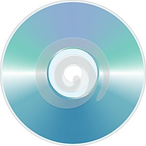 Blue blank CD