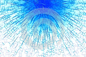 Blue blast abstract background.