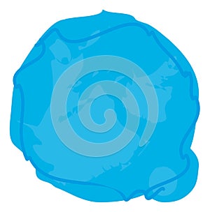 a blue blob circle background