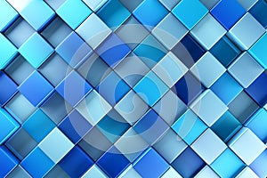Blue blocks abstract background