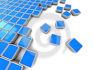 Blue blocks background