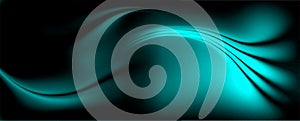 Blue blur abstract banner background vector design, blurred shaded background, with lighting effect, vector illustration. photo