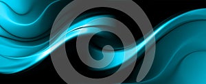 Blue blur wavy abstract banner background vector design, blurred shaded background, with lighting effect, vector illustration.