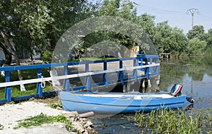 Blue boat