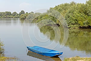 Blue Boat Danube River