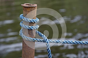 Blue boating knot