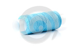 Blue bobbin thread