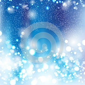 Blue bokeh background