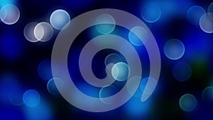 Blue bokeh background created by neon lights.