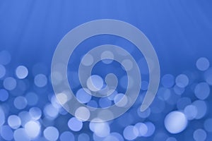 Blue Bokeh Light Background with Soft Glow