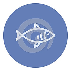 Blue bonefish, icon