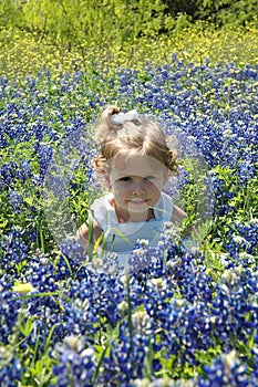 Blue Bonnet Portrait