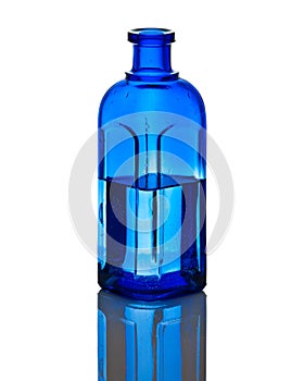 Blue Bottle wih water