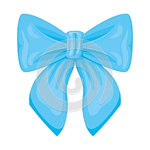 blue bow illustration