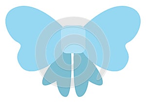 Blue bow, icon