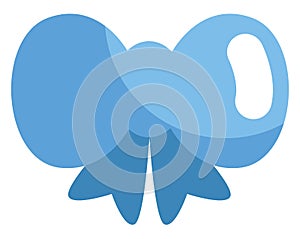 Blue bow, icon