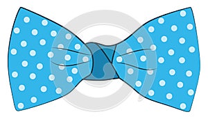 Blue bow, icon