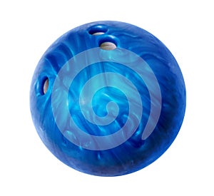 Blue bowling ball