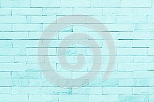 Blue brick concrete stone texture for background in wallpaper. Brick wall and sand stone in plaster of tone vintage. Pattern