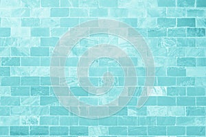 Blue brick concrete stone texture for background in wallpaper. Brick wall and sand stone in plaster of tone vintage. Pattern