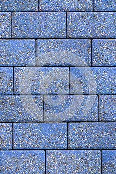 Blue brick floor. Background and texture.