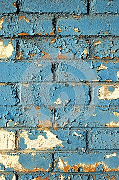 Blue Brick Wall