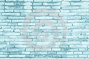 Blue brick wall art concrete or stone texture background in wall