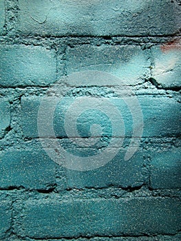 Blue brick wall background