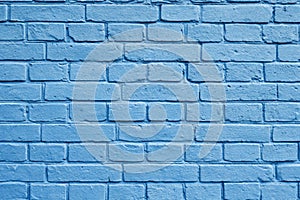 Blue brick wall texture background