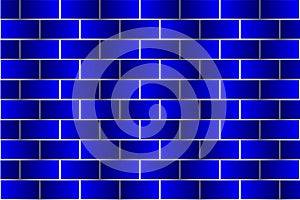 Blue bricks - vector pattern