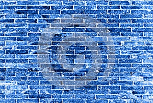 The blue bricks wall