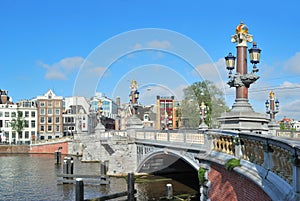 Blue Bridge in Amsterdam