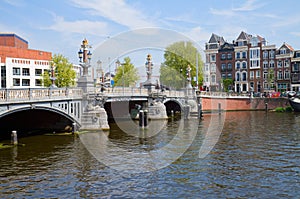 Blue bridge of Amsterdam