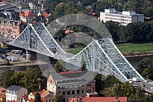 Blue bridge Dresden photo