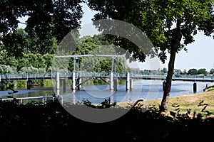 The blue bridge in Friedrichstadt photo