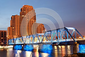 Blue Bridge in Grand Rapids