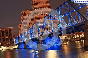 Blue Bridge in Grand Rapids