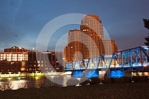 Blue Bridge in Grand Rapids