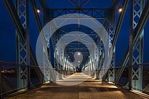 The blue bridge in Randers Denmark