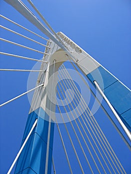 blue bridge sky marbella landmark spain photo