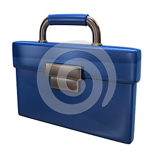 Blue briefcase icon