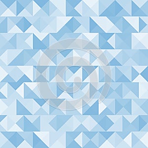 Blue bright abstract triangles background. Vector