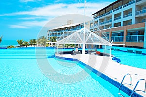 Blue and bright pool