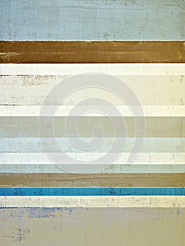 Blue and Brown Abstract Art Painting