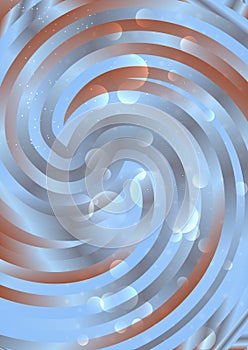 Blue and Brown Abstract Swirl Background