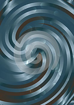 Blue and Brown Abstract Twirling Background Graphic