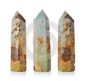 Blue and Brown Patern Amazonite Mineral Gem Stone