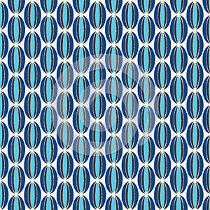Blue and Brown Retro Pattern