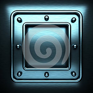 Blue brushed metal background