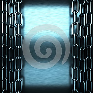 Blue brushed metal background